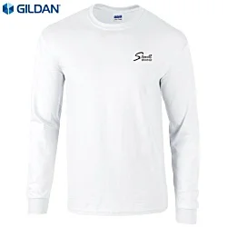 Gildan Ultra Cotton Long Sleeved T-Shirt - White