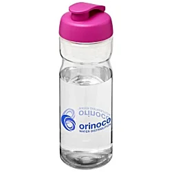 Base Sports Bottle - Flip Lid - Clear - Printed - 2 Day