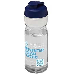 Eco Base Sports Bottle - Clear - Flip Lid - Printed