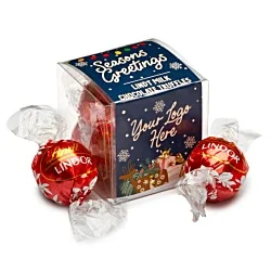 Clear Cube Box - Lindor Chocolate Truffles