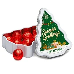 Christmas Tree Tin - Chocolate Foil Balls