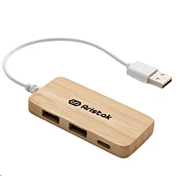 Bamboo USB Hub - Printed