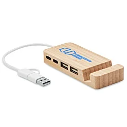 Hubstand USB Hub with Phone Stand - Printed