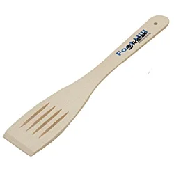 30cm Wooden Slotted Spatula - Printed