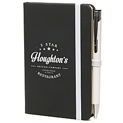 Bowland A6 Black Notebook with Colour Matt Pen