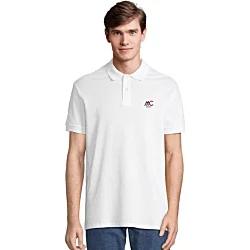 SOL's Pacific Polo Shirt - White - Digital Print