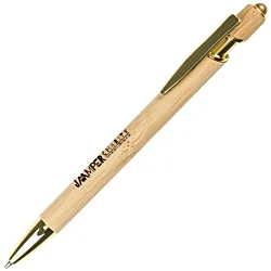 Nimrod Bamboo Gold Stylus Pen - Printed