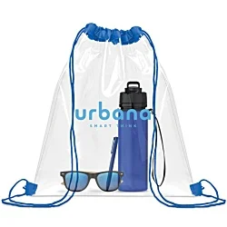 Usee Clear Drawstring Bag - Printed