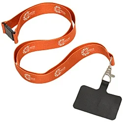 20mm RPET Lanyard with Mobile Phone Attachment