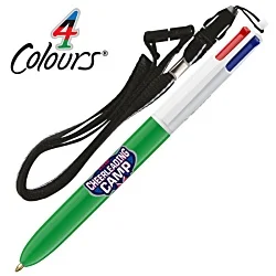 BIC® 4 Colours Pen with Lanyard - Digital Wrap