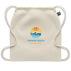 Osole Fairtrade Premium Cotton Drawstring Bag - Natural - Digital Print
