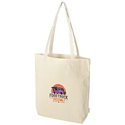 Odisha Organic Cotton Wide Bottom Tote - Natural - Digital Print