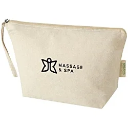 Odisha Organic Cotton Large Accessory Pouch - Natural - Printed