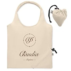Carrie Foldable Recycled Tote - Natural - Printed