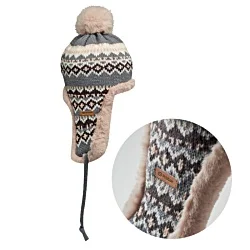 Yulong Beanie with Ear Flaps - Engraved Patch