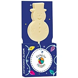 Snowman Chocolate Lolly