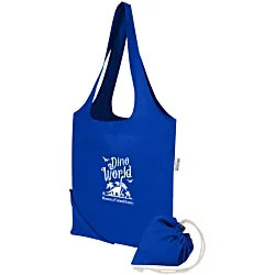 Madras Recycled Foldable Tote - Colours - Printed