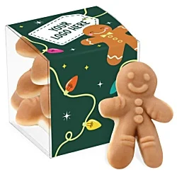 Clear Cube Box - Gingerbread Sweets