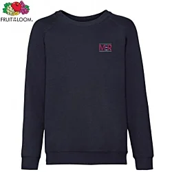 Fruit of the Loom Kid's Raglan Sweatshirt - Embroidered