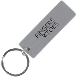 Printed Steel Keyring - Medium