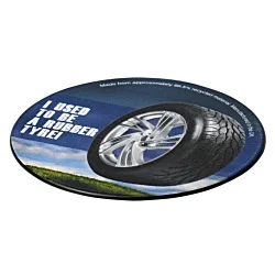 Tyre Brite-Mat Coaster - Round - Digital Print