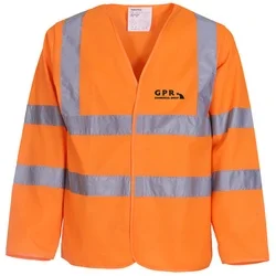 Budget Hi Vis Long Sleeve Vest - Printed