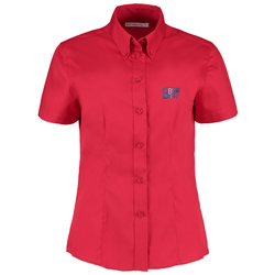 Kustom Kit Women's Premium Oxford Shirt - Short Sleeve - Embroidered