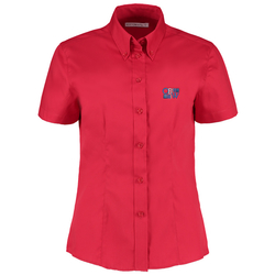 Kustom Kit Women's Premium Oxford Shirt - Short Sleeve - Embroidered