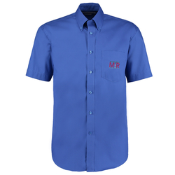 Kustom Kit Men's Premium Oxford Shirt - Short Sleeve - Embroidered