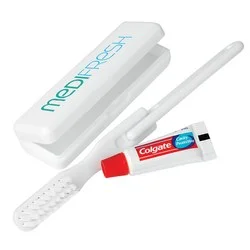 Travel Toothbrush Set with Colgate Toothpaste