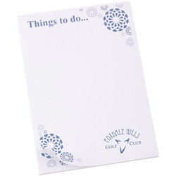 A6 50 Sheet Notepad - Flowers Design