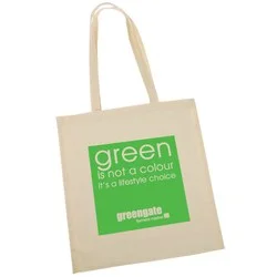 Cotton Shopper - Green Slogan Design