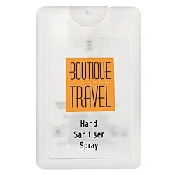 20ml Credit Card Hand Sanitiser