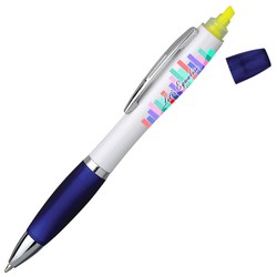 Curvy Pen with Highlighter - Digital Print