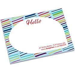 A7 50 Sheet Sticky Notes - Digital Print