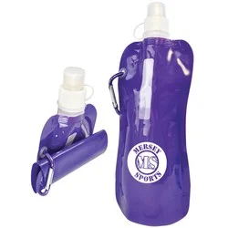 400ml Fold Up Drinks Bottle - Printed