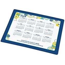 Q-Mat Mousemat - Rectangular - Retro Calendar Design