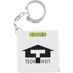 Spirit Level Tape Measure Keyring - Printed