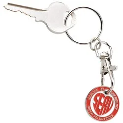 Euro Trolley Coin Keyring