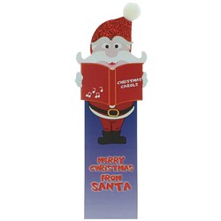 Glitter Christmas Bookmark - Father Christmas