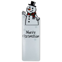 Christmas Laminated Bookmark - Snowman