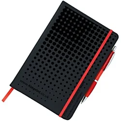 Noir A5 Notebook with Curvy Pen - Varnish Print