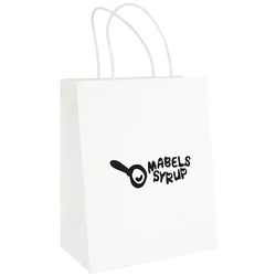 Brunswick Paper Bag - White - Medium - Printed