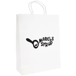 Brunswick Paper Bag - White - Large - Printed