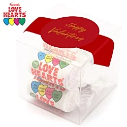 Clear Cube Box - Love Hearts