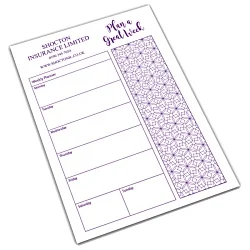 A5 25 Sheet Notepad - Colour Me - Flower