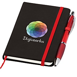 Noir A6 Notebook with Curvy Pen - Digital Print