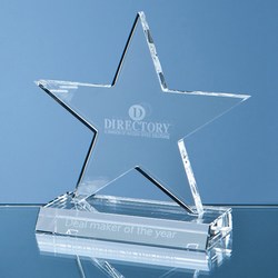 130mm Star Award on Crystal Base