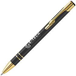 Electra Metal Pen - Gold Trim - Printed