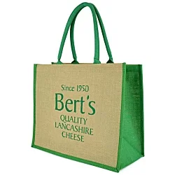 Natural Jute Shopper - Colour Trim - 3 Day